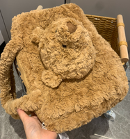 Sac fourre-tout Ours de Barcelone, Sac à dos en coton mignon pour enfants avec poupée en peluche super douce, Article très tendance et adorable