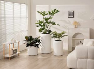 Nouveau design de grands pots en plastique pour balcon extérieur Style tréfilage pot de fleurs à arrosage automatique pour jardin usage domestique vente en gros - Product Image 3