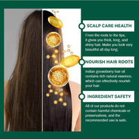 Huile capillaire biologique à base de goji indien, marque privée, en gros, pour des cheveux forts et brillants, nourrissant le cuir chevelu et prévenant les cheveux gris