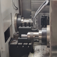 Tour CNC de type suisse TCK36 à double broche avec chargement et déchargement automatiques pour composants automobiles