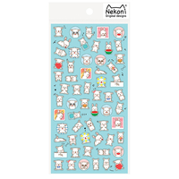 Autocollants d'animaux en vinyle pour enfants, sparadrap adhésifs, adhésif en PVC personnalisés, motifs de dessin animé, sparadrap décoratifs, 1 pièce