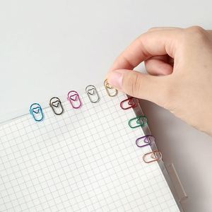 23 mini-pinces à papier en forme de cœur, mignonnes et colorées, fournitures de bureau et scolaires - Product Image 2