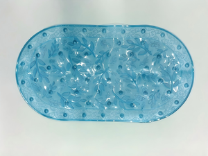Alfombrilla de baño ovalada antideslizante de PVC con ventosas, transparente, para cocina, bañera, ducha, piscina, hogar, alfombras de baño de lujo en stock, alfombra de suelo - Product Image 3