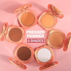 Polvo Compacto Personalizado con Logotipo, 6 Colores, Resistente al Agua, Control de Grasa, para Piel Oscura, Base de <span class=keywords><strong>Maquillaje</strong></span>, Polvo Fijador - Product Image 2