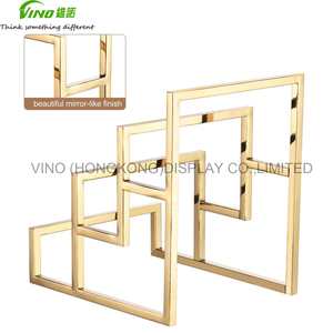 Présentoir de portefeuille en métal doré à 3 couches pour magasin de détail à domicile Présentoir de comptoir - Product Image 6