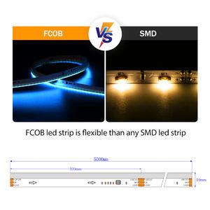 Tira de LED COB WS2811 RGBIC de Vista Lateral, Direccionable por Píxeles, Full Dream, 24V, 630leds/m, Cinta Flexible RGB, Tira de Luz LED COB - Product Image 6