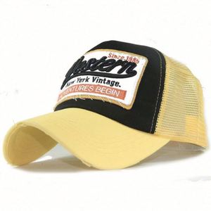 Casquette Trucker Unisexe Vintage Usée et Délavée à 6 Panneaux en Maille avec Broderie 3D Personnalisée pour l'Extérieur – Vente en Gros - Product Image 3
