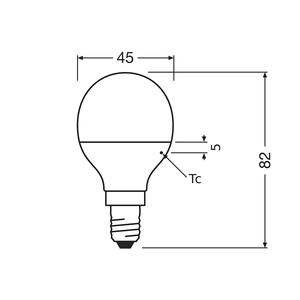 OSRAM LED goutte 4,9W E14 470lm 2700K - Product Image 3