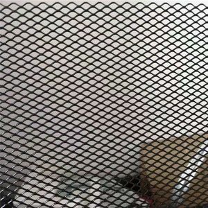 Tôle métallique déployée noire thermolaquée, perforée 5mmx7mm, vente directe usine - Product Image 5