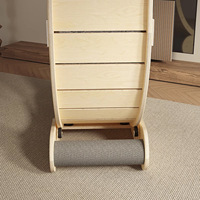 Tapis roulant pour chat d'intérieur, structure en bois massif classique de luxe, roue de course silencieuse, surface lisse sûre et non toxique, facile à utiliser