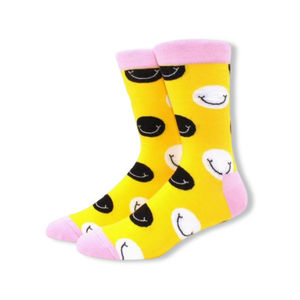 Chaussettes en coton tricoté à motif animalier, longueur ras du cou, pour la mode printanière, avec logo personnalisable sur le corps, le bord et le bas - Product Image 3