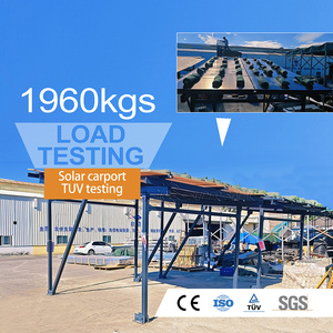 Support de carport en aluminium <span class=keywords><strong>sur</strong></span> mesure, structure de montage solaire réglable pour toit plat et installation au sol - Product Image 4