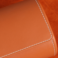 Boîte de rouleau de montre de couple en cuir de luxe de qualité supérieure mallette de rangement de voyage à 2 emplacements marron logo personnalisé pour hommes fabricant haut de gamme en relief