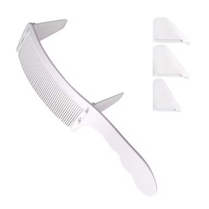 Nuevo Peine Profesional para Cortar el Cabello, Peine Curvo de Posicionamiento Ajustable con Diseño en Forma de S, Peine de Plástico para Cortadora de Cabello de Salón - Product Image 4