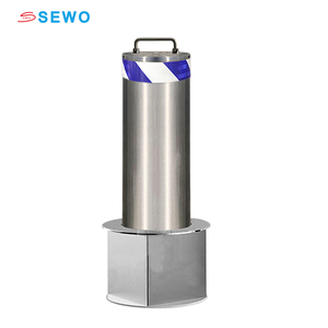 SEWO dissuasori rimovibili manuali barricata di sicurezza strada 304 dissuasore barriera in acciaio inox con cinghie riflettenti - Product Image 3