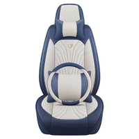 Housses de siège de voiture NOVUS en cuir PU respirant de haute qualité, ensemble complet, pour Rav 4 5 places, ajustement universel toutes saisons, luxe
