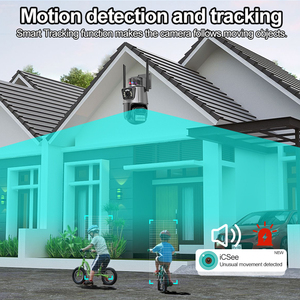 Levofast 3 + 3MP ống kính kép liên kết máy ảnh không dây Wifi báo động ánh sáng âm thanh mạng icsee IP máy ảnh WIFI CCTV PTZ máy ảnh - Product Image 6