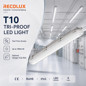 Tube LED Étanche en Gros, <span class=keywords><strong>Luminaire</strong></span> LED Tri-proof Résistant à l'Humidité avec 120 LED °   Faisceau large pour entrepôts et usines - Product Image 1