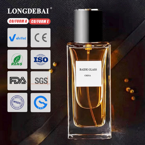 China Factory Cosmetic Luxury Rectangle Perfume <b>Bottle</b> Pump Sprayer Crimp Empty 30ml 50ml 100ml Glass Perfume <b>Bottle</b> with <b>Box</b> - Product Image 1