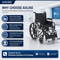 Fauteuil roulant manuel pliable, cadre en acier, ultraléger, respirant, pour hôpital, soins à domicile et centre de réadaptation
