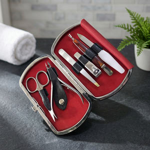 Article populaire : Kit de manucure professionnel, perceuse à ongles électrique, acier inoxydable, portable, coupe-ongles 5-en-1, emballage en étui - Product Image 4