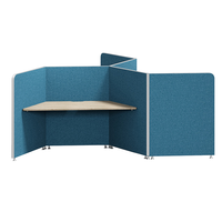 Conception de cabines insonorisées de bureau de poste de travail acoustique d'intimité de cloison élevée modulaire pour l'usage de bureau