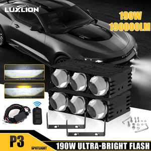 SENLO <span class=keywords><strong>P3</strong></span> Nuova Luce LED Fuoristrada ad Alta Potenza 6000K 190W 19000LM Spot Driving IP68 Impermeabile per 4x4 SUV ATV Camion - Product Image 1