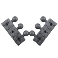 Yuetian éducatif ABS jouet briques bloc de construction Kits de bricolage modifié 2X2 avec boule et trou d'essieu modèle No.57909