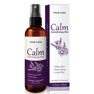 Nhãn Hiệu Riêng 4Oz Bình Tĩnh Hương Liệu Sương Mù Tự Nhiên Ngủ Gối Phun Với Hoa Oải Hương & Hoa Cúc Dầu Cho Cho Thư Giãn & Giấc Ngủ - Product Image 1