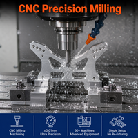 7075 铝材 CNC 钻铣加工服务 定制精密加工部件 OEM 工厂供应商 快速原型制作