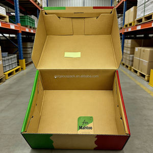 Boîte d'emballage personnalisée avec logo, en carton, pour petites entreprises, cadeaux, vêtements, expédition, boîte pliable, boîtes en papier kraft ondulé - Product Image 2