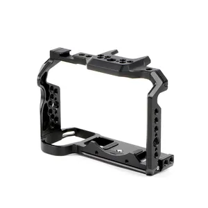 Fotoworx Black Camera Cage Aluminum Alloy Protect Camera Vlog Accessories for Panasonic S5