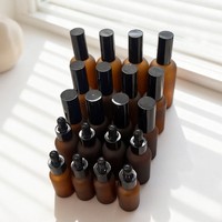 Frasco de Vidrio para Cosméticos, Botella para Suero, Botella para Aceite Corporal, Botella de Lujo de 50 ml con Bomba