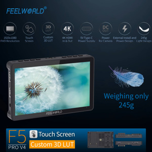 <span class=keywords><strong>FEELWORLD</strong></span> <span class=keywords><strong>F5</strong></span> <span class=keywords><strong>Pro</strong></span> จอภาพกล้อง V4 6นิ้ว, จอภาพแบบสัมผัสกล้อง DSLR กล้อง HDMI DSLR จอภาพภาคสนาม F970ชุดจ่ายไฟโดยตรง - Product Image 2