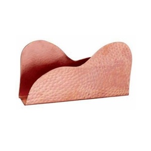 ที่วางกระดาษทิชชู่แบบโลหะสำหรับตกแต่ง,ที่ใส่ผ้าเช็ดปากเคลือบผงทองแดงแบบไม่ซ้ำใครทำด้วยมือ - Product Image 1