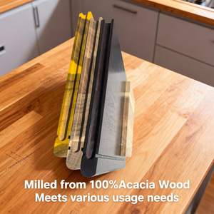 Ensemble de 3 planches à découper avec support en bois pour <span class=keywords><strong>la</strong></span> décoration <span class=keywords><strong>du</strong></span> comptoir de <span class=keywords><strong>cuisine</strong></span>, pour le <span class=keywords><strong>fromage</strong></span>, le pain, <span class=keywords><strong>la</strong></span> viande, les légumes - Product Image 1