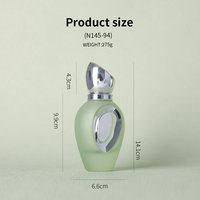 Flacon de parfum de luxe 100 ml avec boîte personnalisée, flacon vide en verre dépoli avec atomiseur à pompe