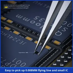 Pinzas de alambre de Punta extrafina de precisión, reparación de teléfonos móviles, componentes electrónicos esenciales, herramientas y equipos de reparación - Product Image 2