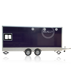 Chine 5M 18ft Longueur Mobile Personnaliser Alimentaire Remorque Chariot Crème Glacée Pizza Hot dog Remorque Remorquable avec Retour Four Rond - Product Image 4