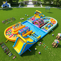 Parcours d'obstacles gonflable géant pour adultes et enfants