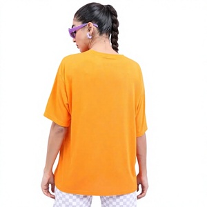 Camiseta con Estampado Gráfico para Mujer, de Algodón Cómodo, Manga Corta, Informal, al Mejor Precio, Fabricante de Ropa al por Mayor, OEM, ODM - Product Image 4