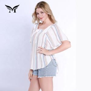 Nuovi modelli progettano camicetta da donna elegante <span class=keywords><strong>fantasia</strong></span> a maniche corte personalizzata all'ingrosso - Product Image 5