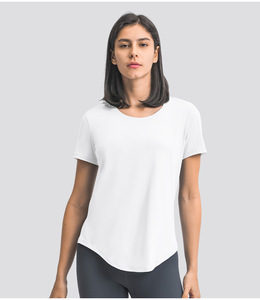 Camiseta Deportiva Corta de Manga Corta, Transpirable y Ajustada, para Mujer, Informal, para Correr, Yoga, Personalizable con Logotipo - Product Image 6