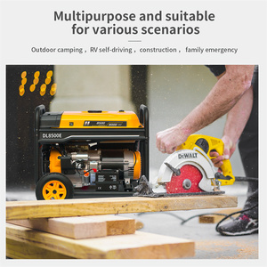 Portable Single Phase Generator for Home Use <b>Auto</b> Speed With Recoil Starting <b>System</b> Super Silent Super Features DL8500E - Product Image 4