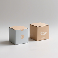 Customized Product Small Box Plain White Cardboard Paper Box for Medicine Supplement Bottle Packaging