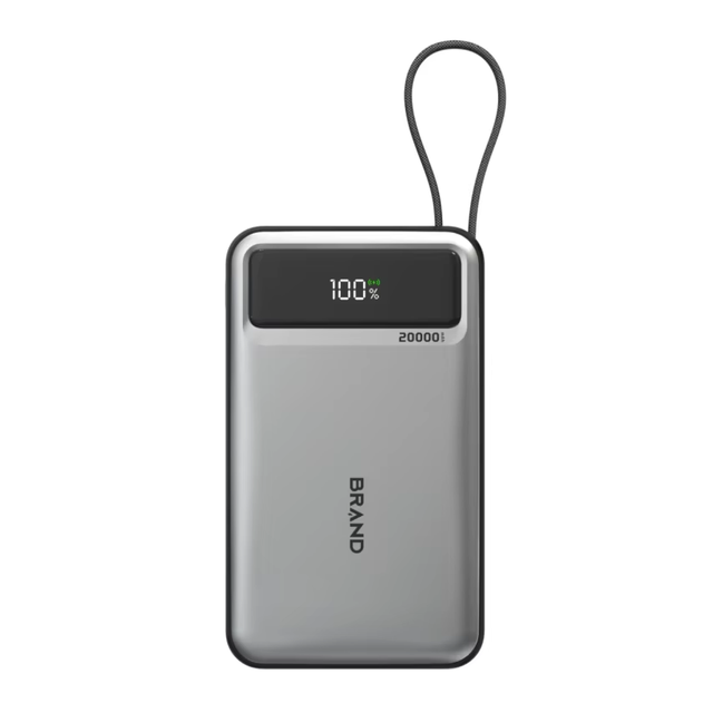 Factory 65W Laptop Power Bank 20000mAh PD Fast Charging Built-in Type-C Cable Digital Display External Battery Pack Power Banks