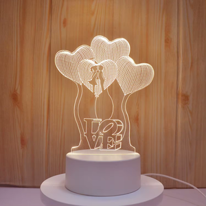 Lámpara de <span class=keywords><strong>Noche</strong></span> con Forma de Mano que Te Dice 'Te Amo', Lámpara de Ilusión 3D con Luces Cálidas, Regalo de Navidad para Hombres, Mujeres, Niños y Niñas, Decoración de Habitación - Product Image 6