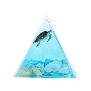 Moldes <span class=keywords><strong>de</strong></span> Resina Serie Océano, Micropaisaje Piramidal, Cono Puntiagudo, Resina Epoxi, Lámpara Nocturna, Recuerdo Turístico, Regalo Conmemorativo - Product Image 6