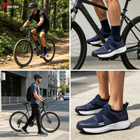 Chaussures de cyclisme TIMETEX pour hommes, pour VTT et vélo de spinning d'intérieur, avec système de blocage compatible avec le système SPD
