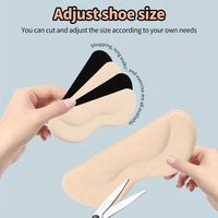 DAMEI – Lot de 2 coussinets de talon auto-adhésifs pour femmes, 0,7 cm d'épaisseur, pour le soin des pieds, forme lèvre